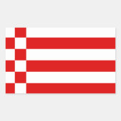 Drapeau de Brême Sticker rectangulaire (Devant)
