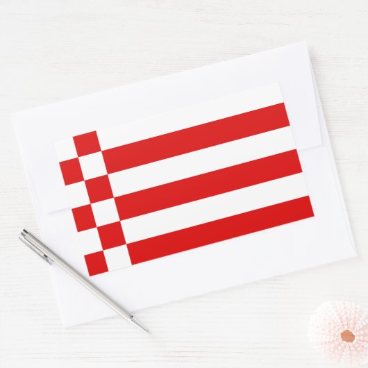 Drapeau de Brême Sticker rectangulaire (Enveloppe)