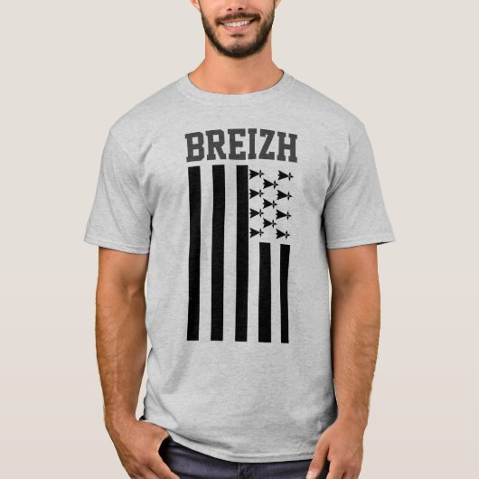 Drapeau de Bretagne, T-shirt France (Devant)
