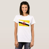 Drapeau de Brunei x Carte T-shirt (Devant entier)