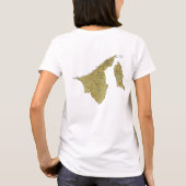 Drapeau de Brunei x Carte T-shirt (Dos)