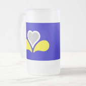 Drapeau de Bruxelles, Belgique Gelée Beer Mug (Devant gauche)