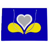 Drapeau de Bruxelles, Belgique Grand sac cadeau (Devant)