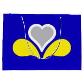 Drapeau de Bruxelles, Belgique Grand sac cadeau (Dos)