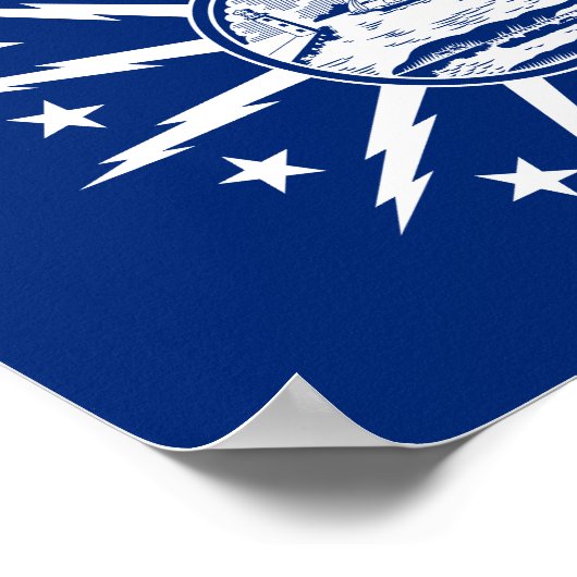 Drapeau de Buffalo, affiche de New York (Coin)