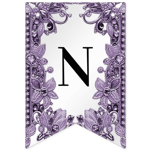 Drapeau de Bunal Floral de Pierre-de-Gand pourpre (Troisième drapeau)