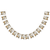 Drapeau de Bunal Floral Orné Or Moderne (Tout)