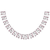 Drapeau de Bunal Floral Rose Feuille (Tout)