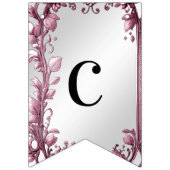 Drapeau de Bunal Floral Rose Feuille (Premier drapeau)