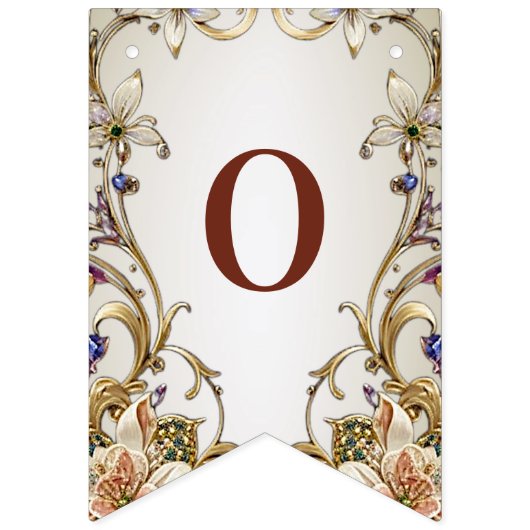 Drapeau de Bunling Floral Or Blanc (Deuxième drapeau)