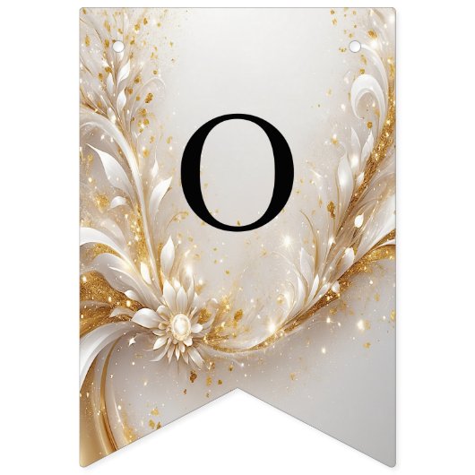 Drapeau de Bunling Floral Or Blanc (Deuxième drapeau)