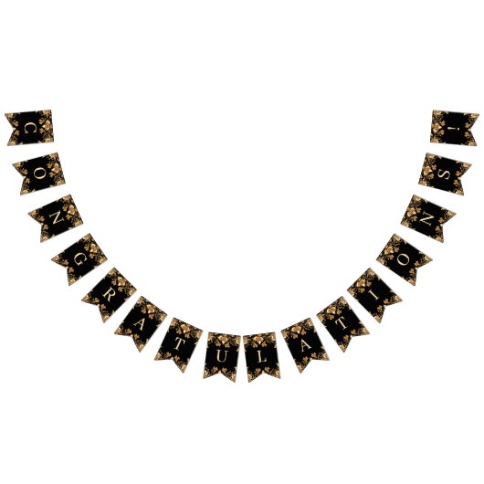 Drapeau de Bunling Floral Orné Or (Tout)