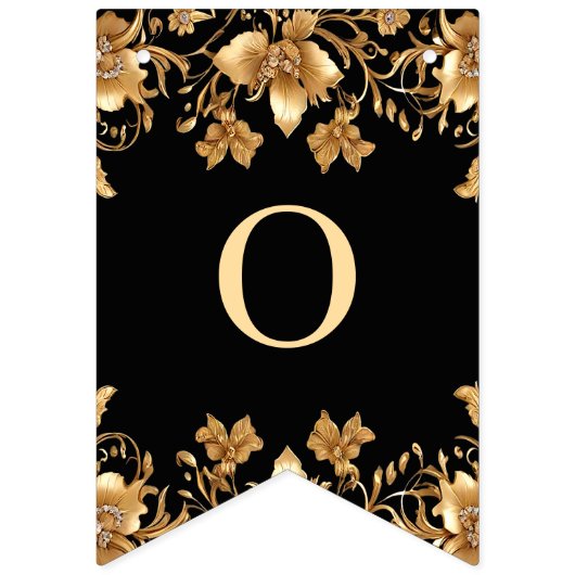 Drapeau de Bunling Floral Orné Or (Deuxième drapeau)