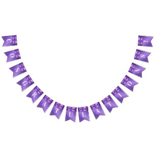 Drapeau de Bunling Floral Violet