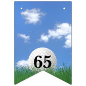 Drapeau de bunting de balle de golf pour 65e anniv (Deuxième drapeau)