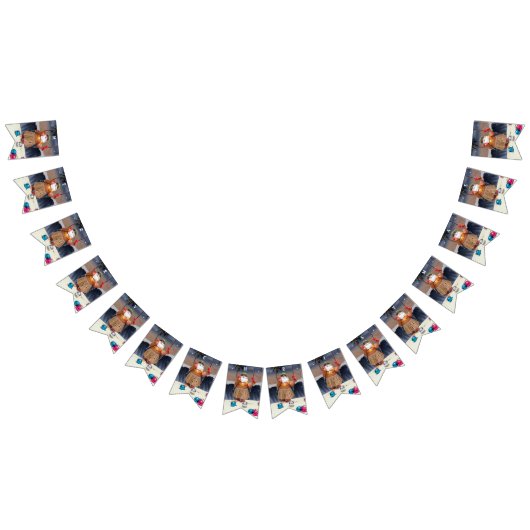 Drapeau de Bunting de Rockin' Père Noël - MERRY CH (Tout)