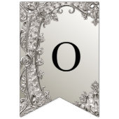 Drapeau de Bunting moderne orné d'argent (Deuxième drapeau)