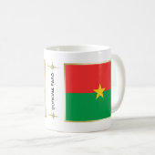 Drapeau de Burkina Faso + Tasse de carte (Devant droit)