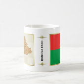 Drapeau de Burkina Faso + Tasse de carte (Centre)