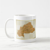 Drapeau de Burkina Faso + Tasse de carte (Gauche)