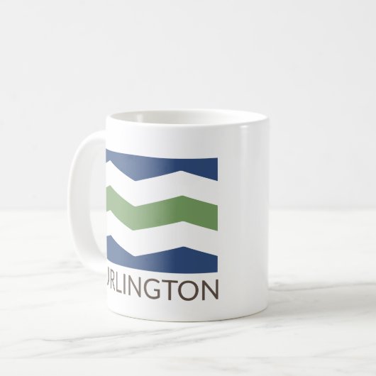 Drapeau de Burlington, Vermont Coffee Mug (Devant gauche)