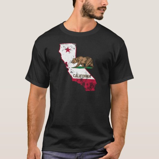 Drapeau de Californie T-shirt patriotique (Devant)