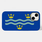 Drapeau de Cambridgeshire Coque-Mate coque iphone (Verso (horizontal))