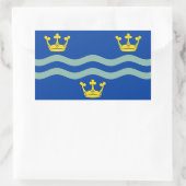 Drapeau de Cambridgeshire Sticker rectangulaire (Sac)