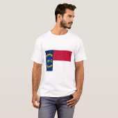 Drapeau de Caroline du Nord T-shirt (Devant entier)