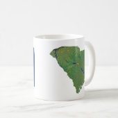 Drapeau de Carolinian du sud + Tasse de carte (Devant droit)