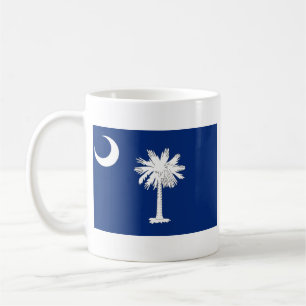 Drapeau de Carolinian du sud + Tasse de carte