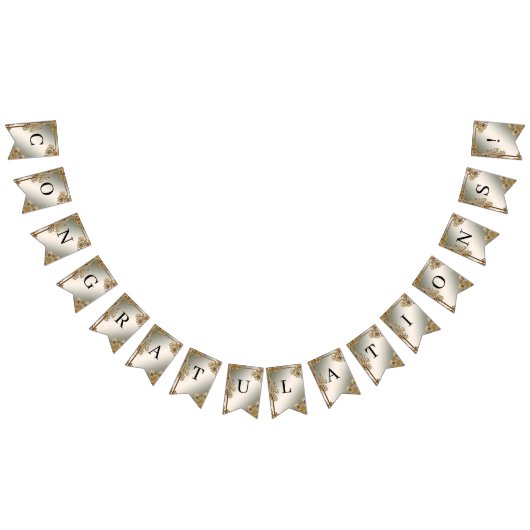 Drapeau de charpente fleurie dorée (Tout)