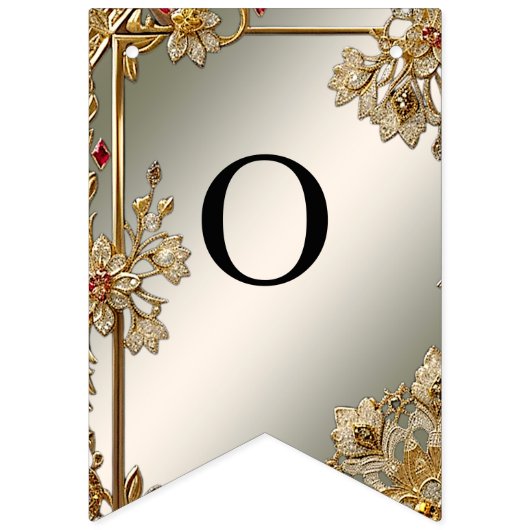 Drapeau de charpente fleurie dorée (Deuxième drapeau)