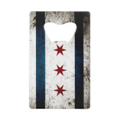 Drapeau de Chicago Black Grunge (Devant)