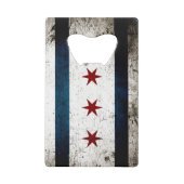 Drapeau de Chicago Black Grunge (Dos)
