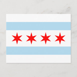 Drapeau de Chicago Cartes postales