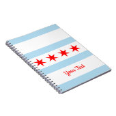 Drapeau de Chicago, Illinois Carnet (Côté Droit)