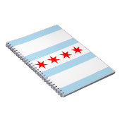 Drapeau de Chicago, Illinois Carnet (Côté Droit)