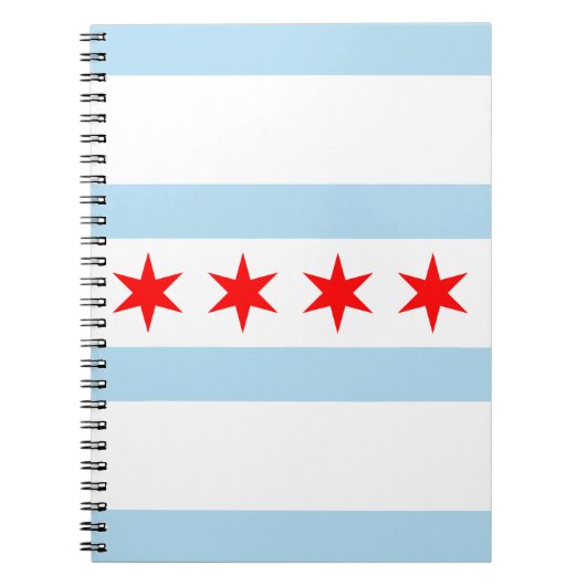 Drapeau de Chicago, Illinois Carnet (Devant)