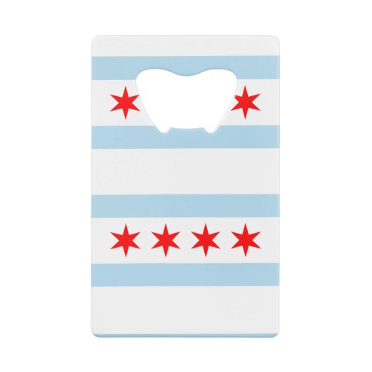 Drapeau de Chicago, Illinois Carte de crédit boute (Devant)