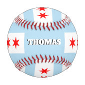 Drapeau de Chicago, Illinois, Monogramme / Balles (Devant)