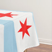 Drapeau de Chicago, Illinois Nappe (In Situ)