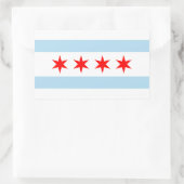 Drapeau de Chicago, Illinois Sticker rectangulaire (Sac)