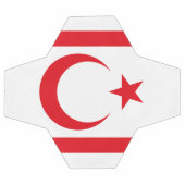 Drapeau de Chypre du Nord (Plat)