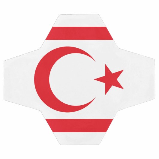 Drapeau de Chypre du Nord (Plat)