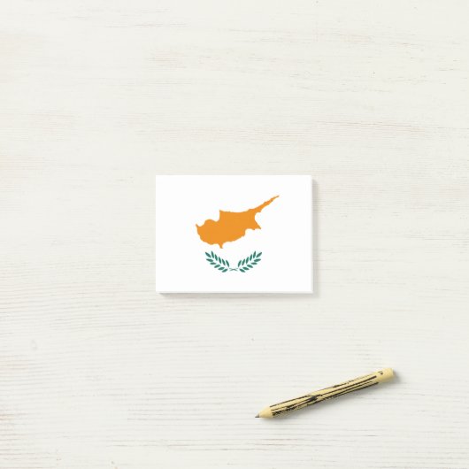 Drapeau de Chypre Post-it® Notes (Sur un bureau)