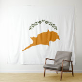 Drapeau de Chypre Tapisserie (En situation (horizontale))