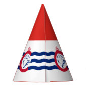 Drapeau de Cincinnati, Ohio Chapeau de fête (Dos)