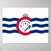Drapeau de Cincinnati, Ohio Poster (Devant)