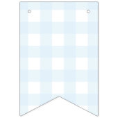 Drapeau de Citrouille Bleu En vichy Baby shower (Premier drapeau)
